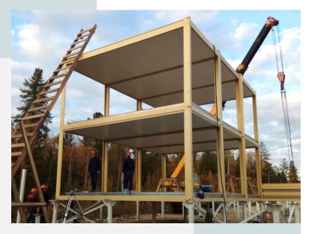 Строительство модульных здания Котлас