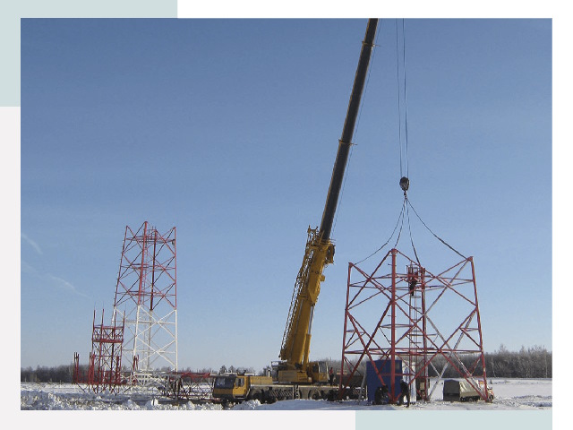 Монтаж вышек связи в Котласе