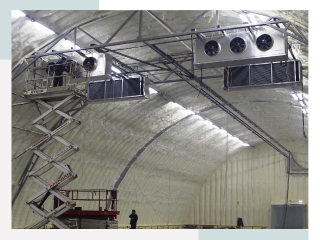 Оснащение ангаров в Котласе