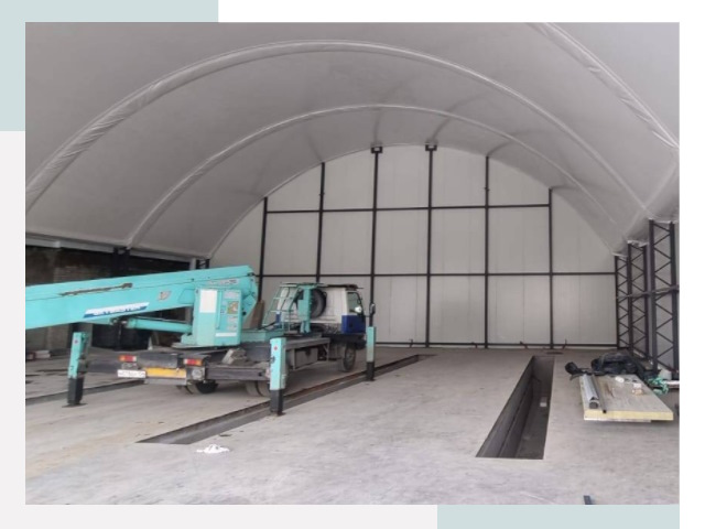 Внутреннее оснащение ангаров в Котласе