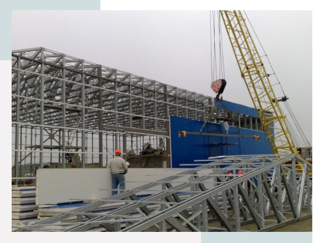 Монтаж ангаров в Котласе